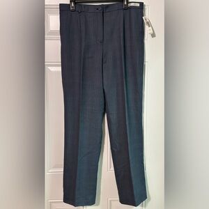 Pendleton Pants Womens Size 14 Blue Lined Pockets 100% Virgin Wool